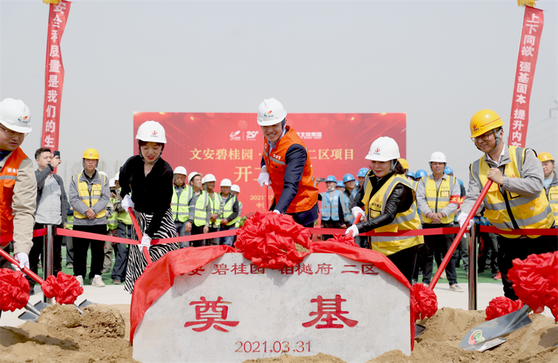 2021年3月31日，由龙8-long8北京集团承建的碧桂园·铂樾府二区工程正式开工，龙8-long8携手建设单位、监理单位一同在项目部举行了隆重的奠基仪式。