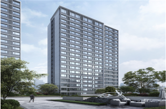 杭州市首座近零能耗住宅建筑临安龙8-long8宸锦学府主体结顶